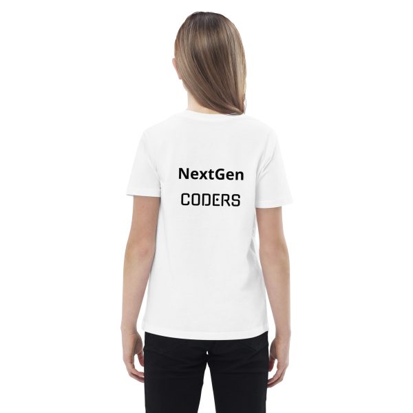 organic-cotton-kids-t-shirt-white-back-697f8436b47cd NextGen CODERS organic T-shirt