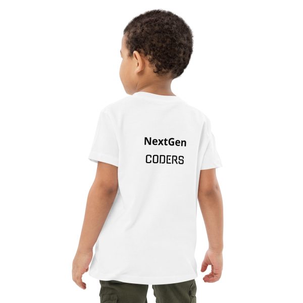 organic-cotton-kids-t-shirt-white-back-697f8436b57b6 NextGen CODERS organic T-shirt