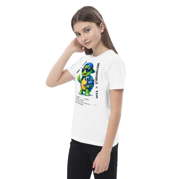 organic-cotton-kids-t-shirt-white-left-front-697f8436b526f NextGen CODERS organic T-shirt