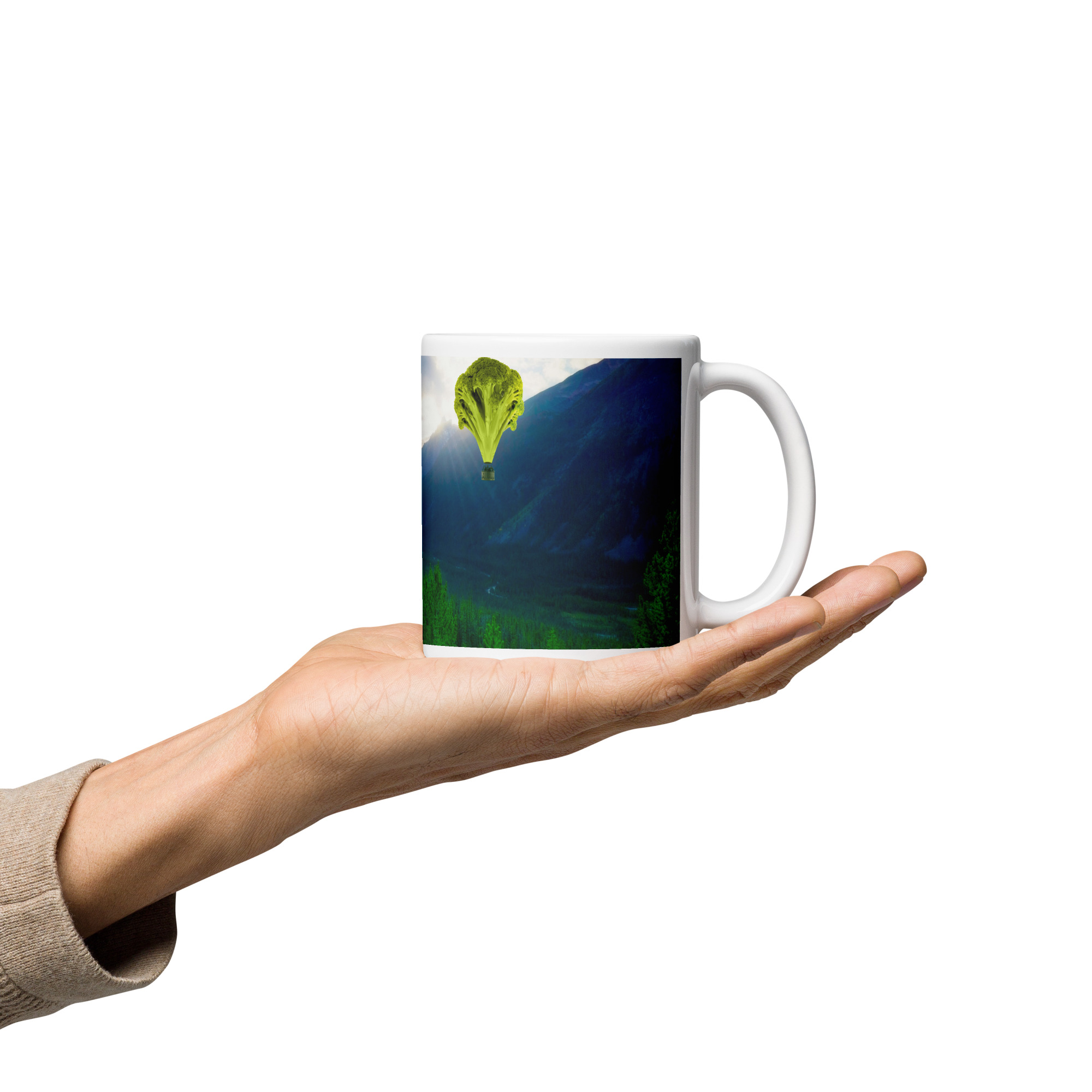 White glossy mug - Obrázek 5