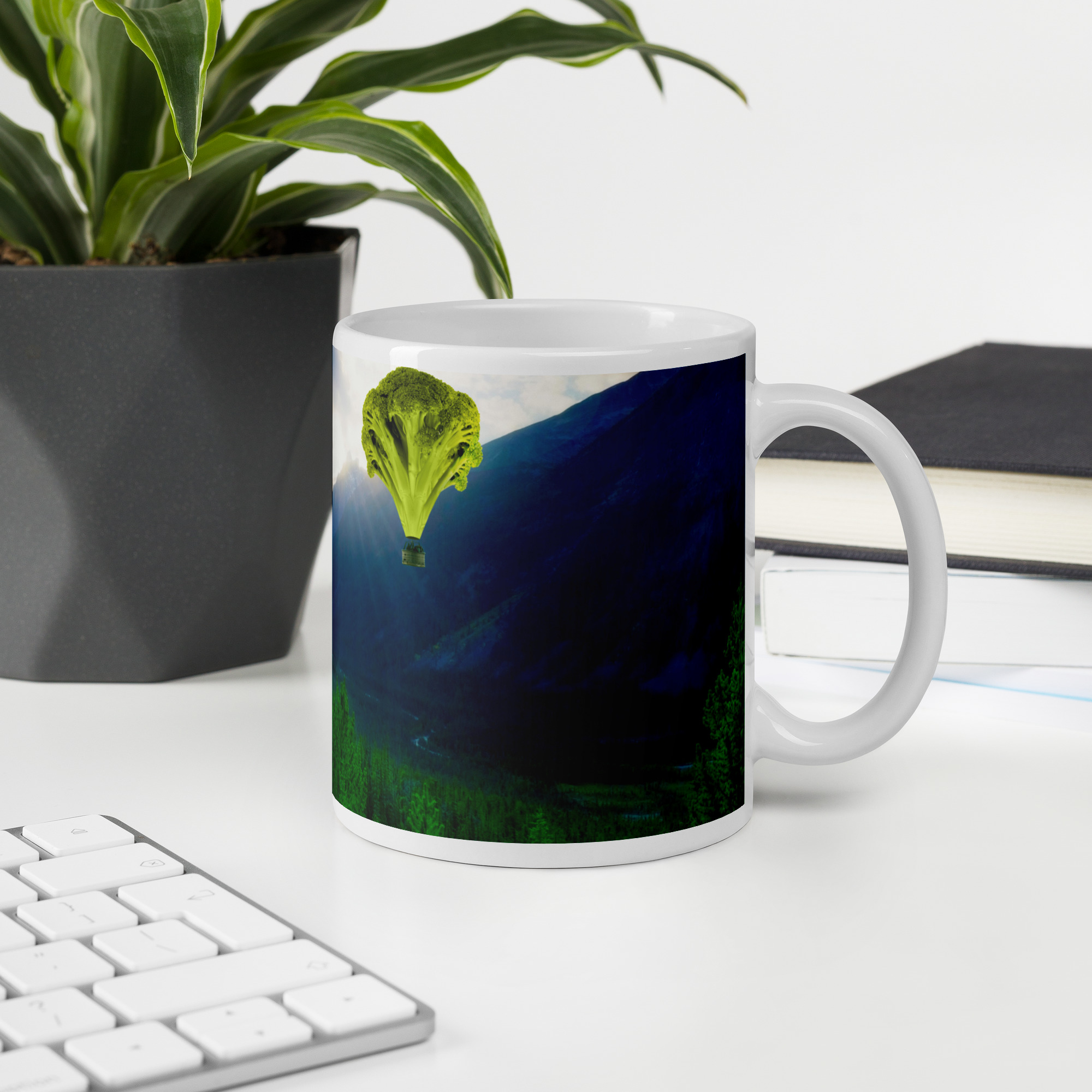 White glossy mug - Obrázek 6