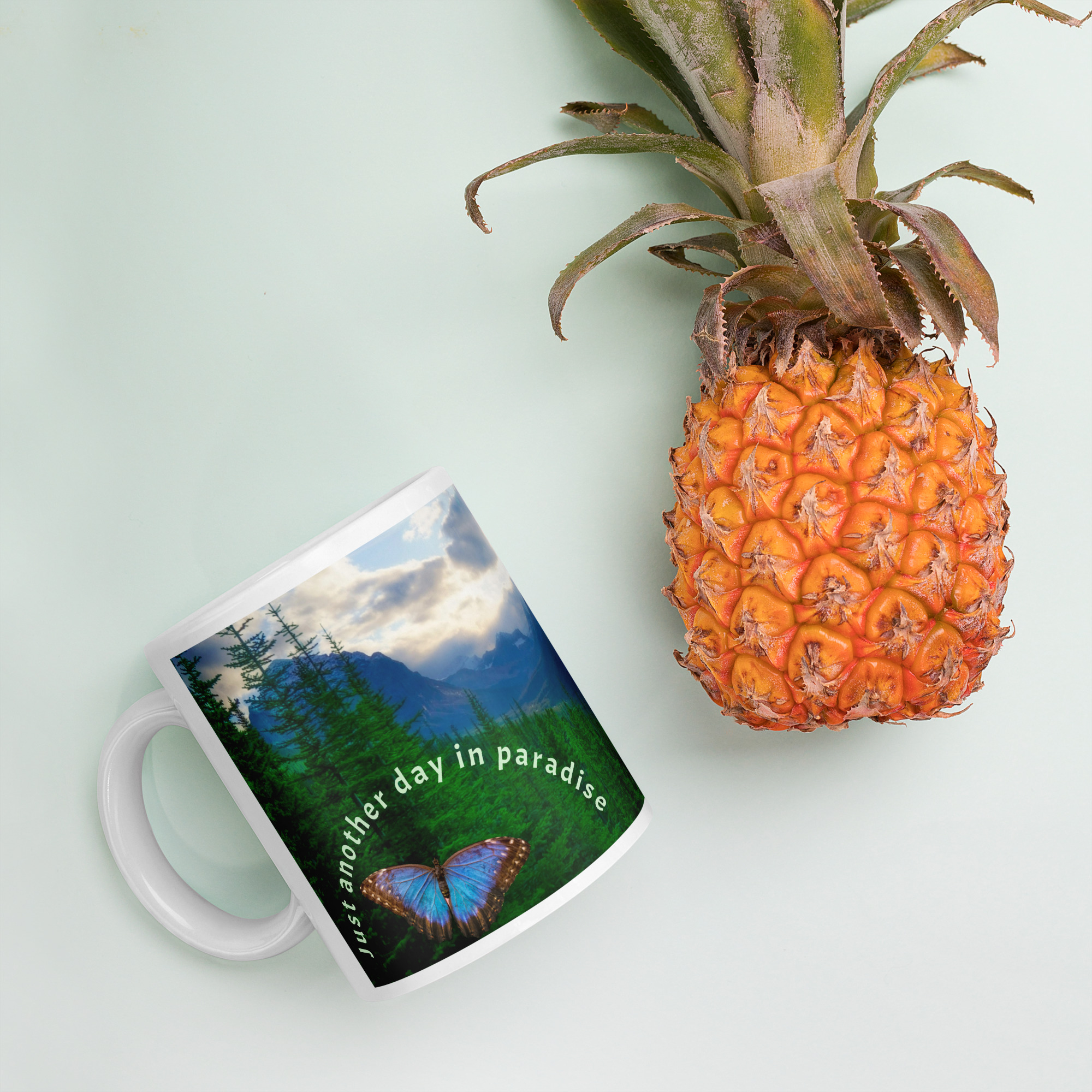 White glossy mug - Obrázek 7