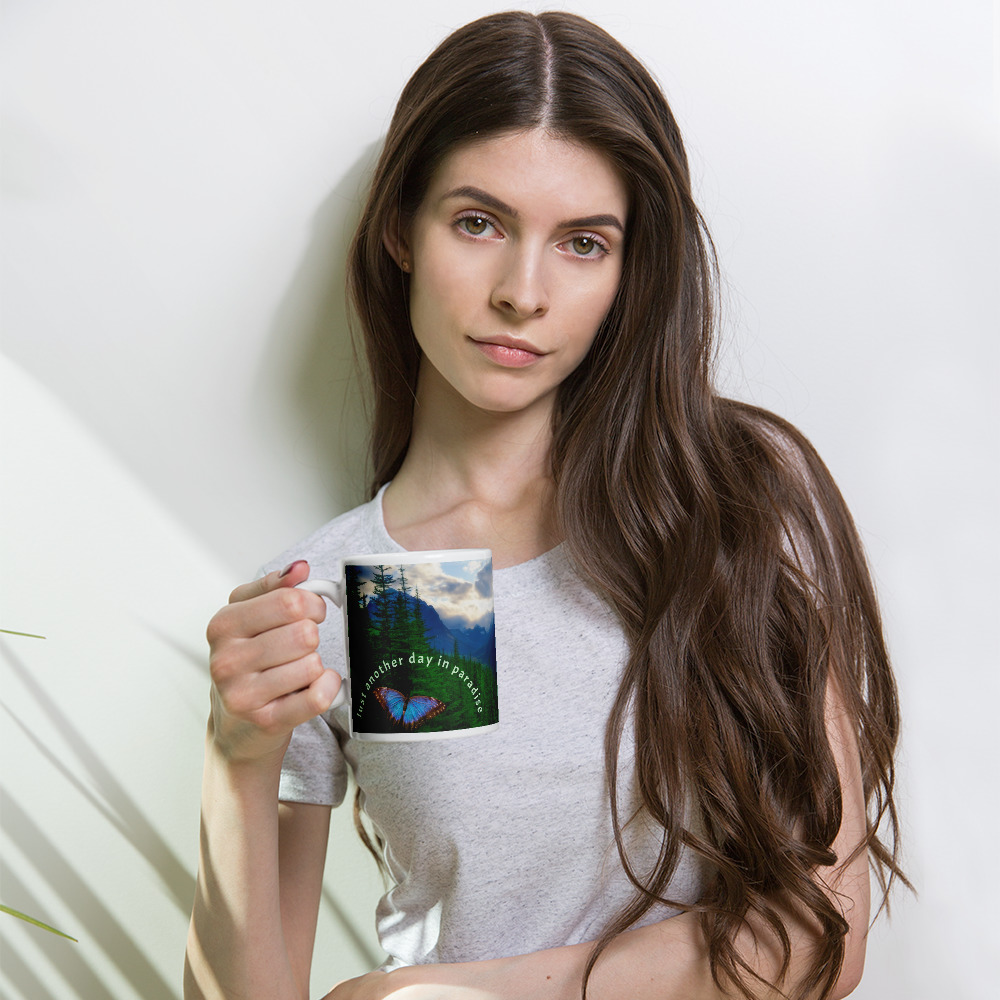 White glossy mug - Obrázek 2